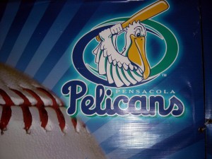 The Pensacola Pelicans are a former independant baseball team where players would try to prolong their careers. Photo R. Anderson